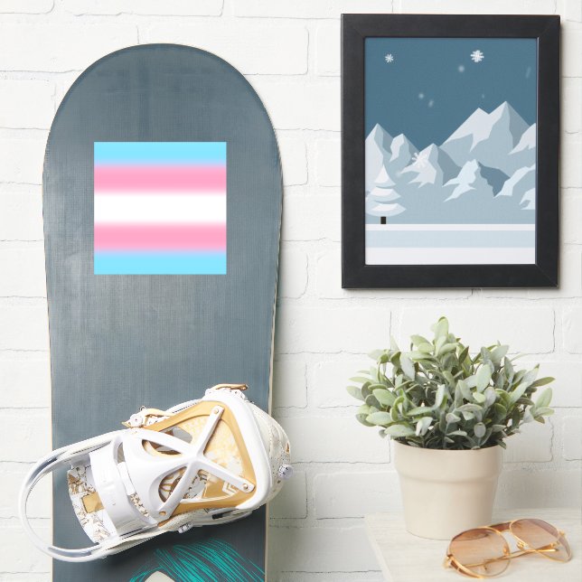 Gradient Transgender Pride Flag - Trans Flag (Snowboard)