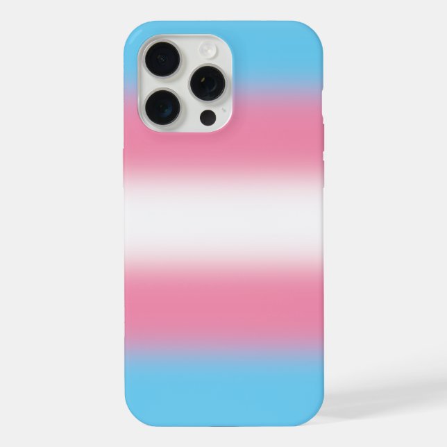 Gradient Transgender Pride Flag - Trans Flag iPhone Case (Back)