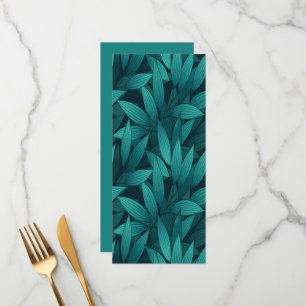 Gradient tropical leaves menu