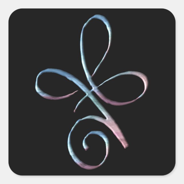 Gradient Unconditional Love Square Sticker (Front)