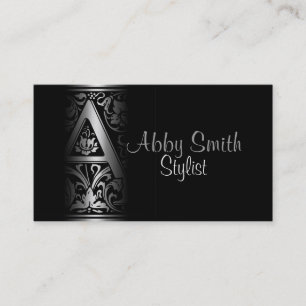 Gradient Vintage Letter "A" Business Card