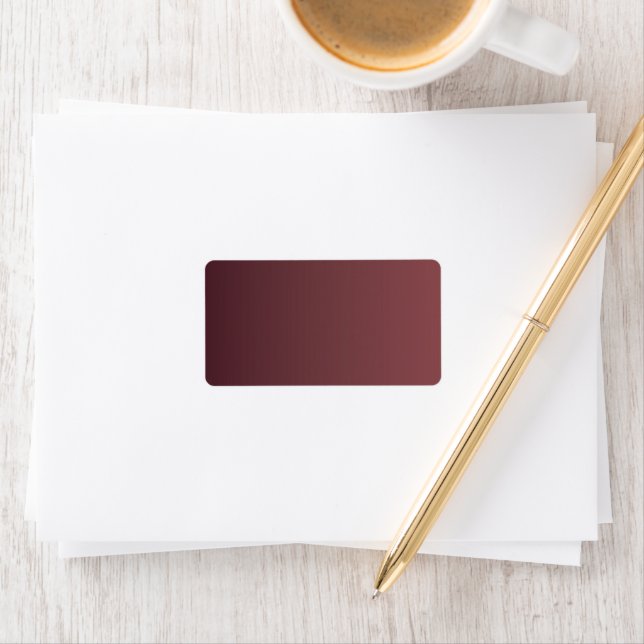 Gradient Wine Mauve design Label (Insitu)