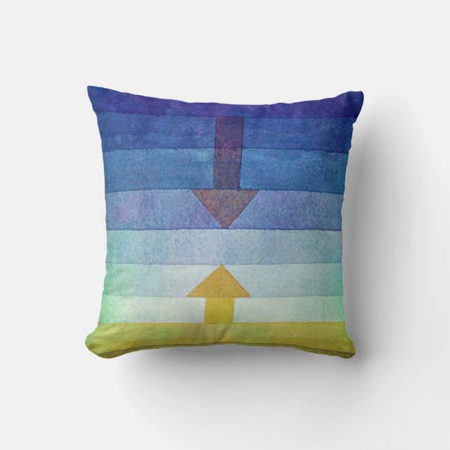 Gradient with Arrow, Paul Klee Cushion (Front)
