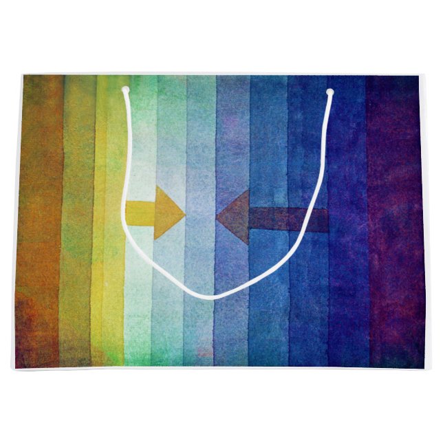 Gradient with Arrow, Paul Klee Large Gift Bag (Front)