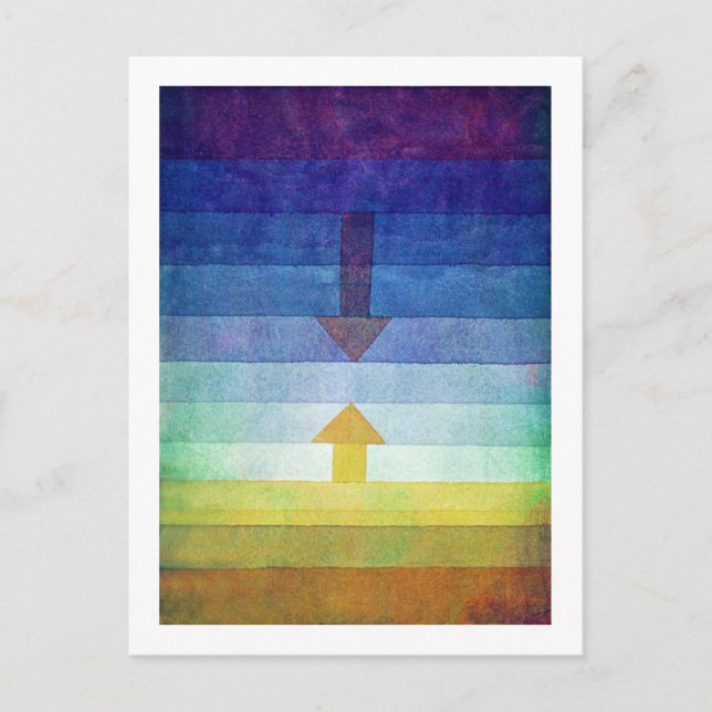 Gradient with Arrow, Paul Klee Postcard (Front)