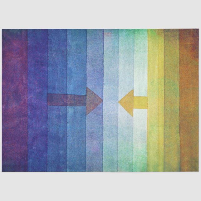 Gradient with Arrow, Paul Klee Tissue Paper (Front)