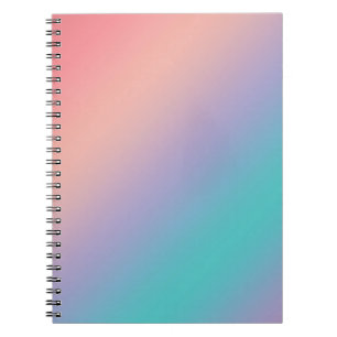 Gradient with the Rainbow Colours Spiral Notebook
