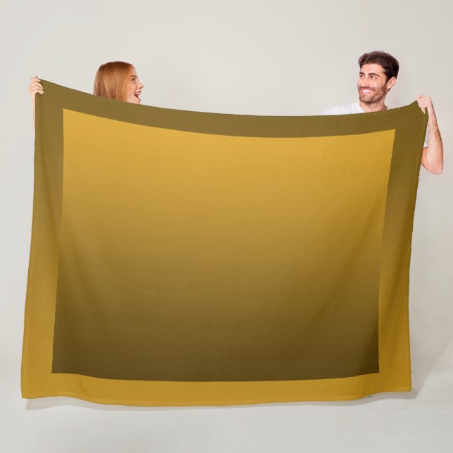 Gradient Yellow - deep to light | Mood Background| Fleece Blanket (In Situ)
