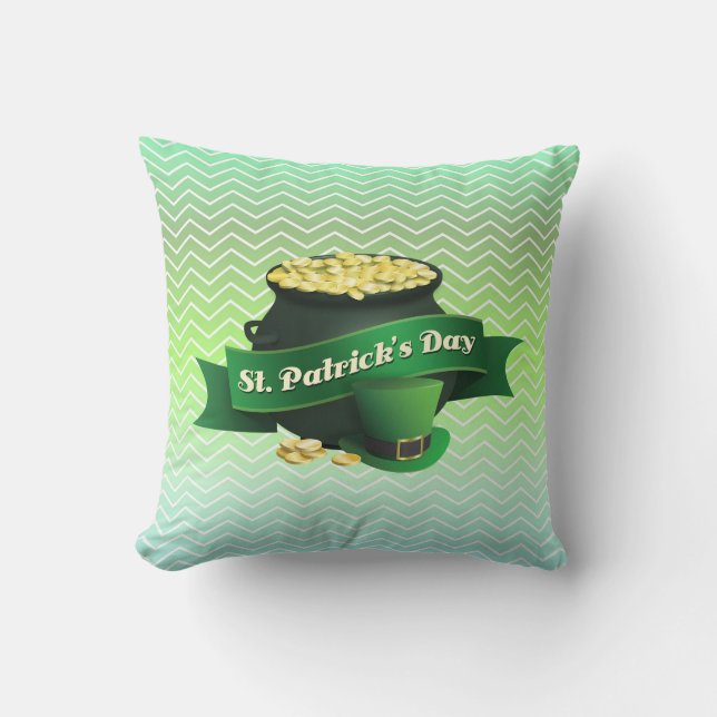 Gradient Zigzag Chevron Cushion (Front)