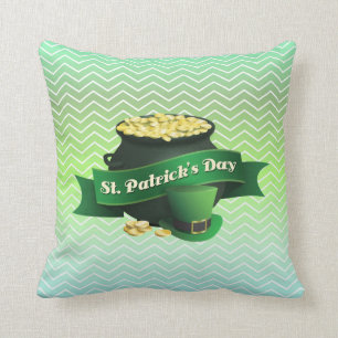 Gradient Zigzag Chevron Cushion