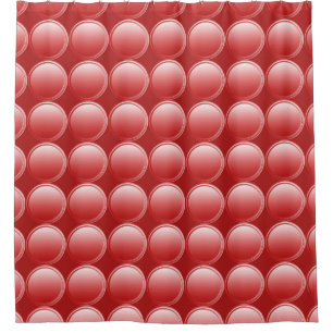Gradients Dots - red + your backgr. & ideas Shower Curtain