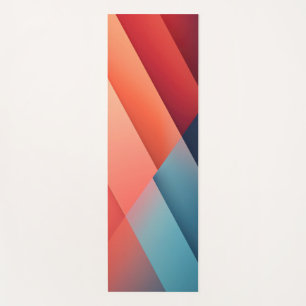 Gradients in red and blue shades yoga mat