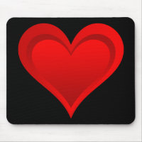 Gradients RED LOVE HEART + your text & ideas