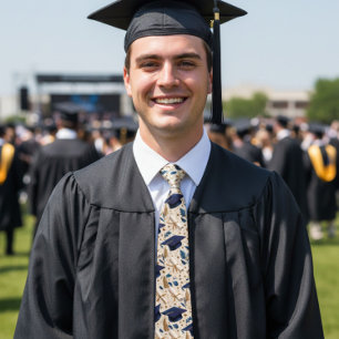 Grads Caps And Diplomas  Tie