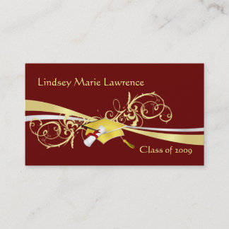 Graduatation Name and Contact Cards