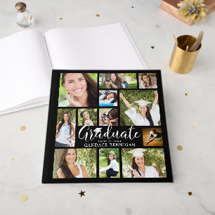 GRADUATE 12 Photo Collage Script Custom Colours Guest Book