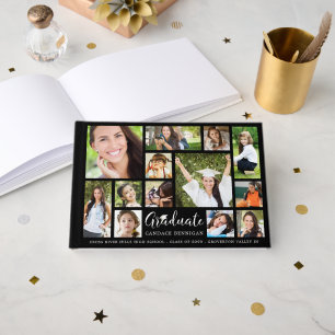 GRADUATE 13 Photo Collage Script Custom Colour Guest Book