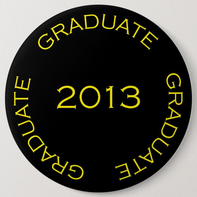 GRADUATE 2013 ABITUR 6 CM ROUND BADGE (Front)