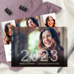 Graduate 2023 High School 4 Photos Party Announcement