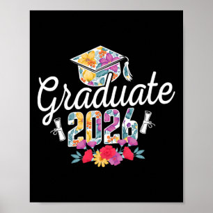 Graduate 2026 Cap Diploma Graduation Celebration F Poster