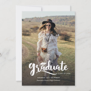 Graduate 2026 Cute Photo Graduation Announcement