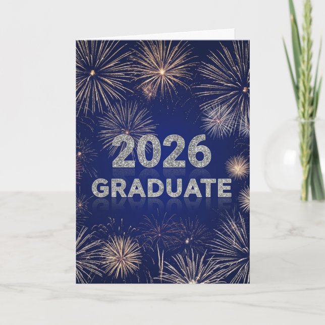 Graduate 2026 Fireworks Card (Front)
