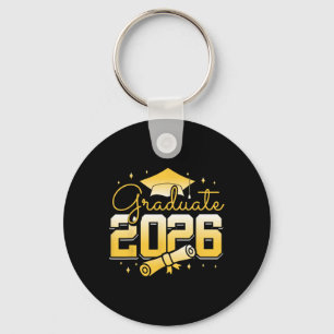 Graduate 2026 Graduation Cap Diploma Celebration  Key Ring