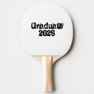 Graduate 2026 Trending Cool text Ping Pong Paddle