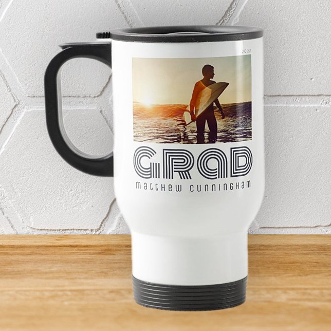 Graduate 20XX Retro Cool Simple Grad Year Travel Mug (Creator Uploaded)