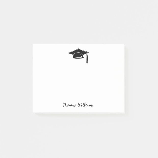 Graduate Add Name 4 x 3 Post-it Notes (Front)