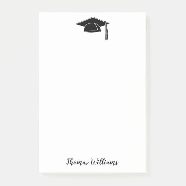 Graduate Add Name 4 x 6 Post-it Notes (Front)