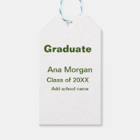 Graduate add name school name class of 20XX simple