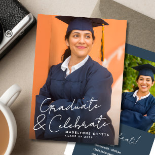 Graduate and Celebrate Photo Invitation