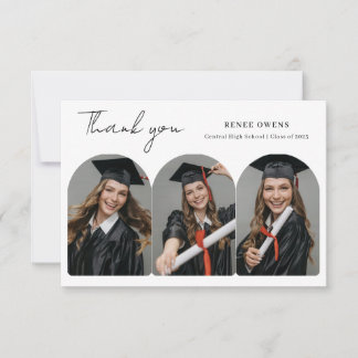 Graduate Arch Photo Graduation Thank You Card