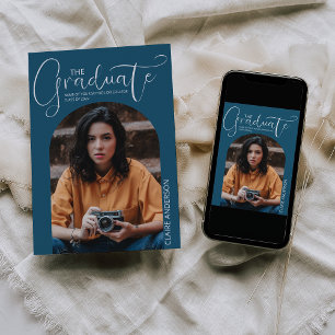 Graduate Arched Photo Graduation Invitation