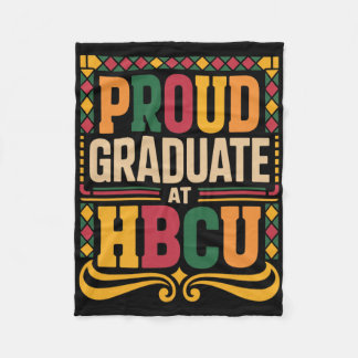 Graduate At Hbcu Juneteenth School Historical Hbcu Fleece Blanket