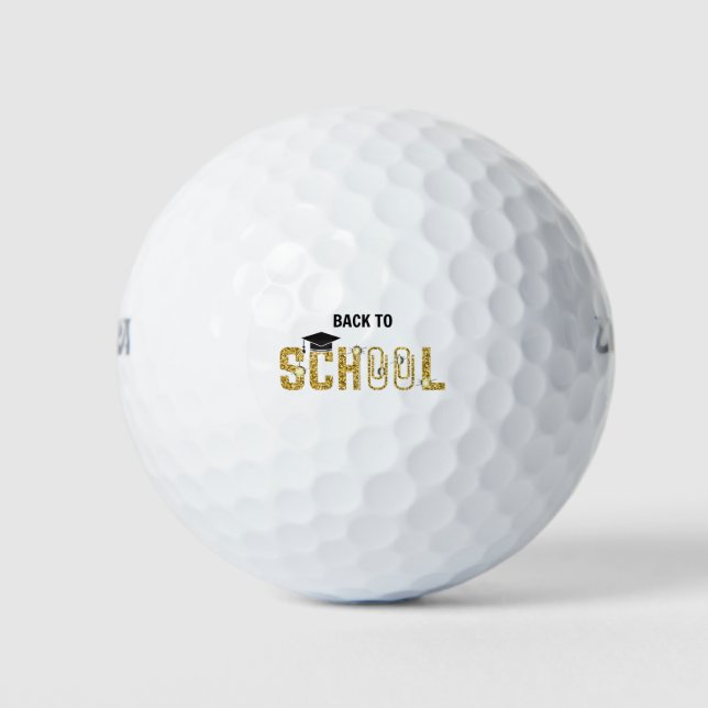 graduate back to school golf balls (Front)
