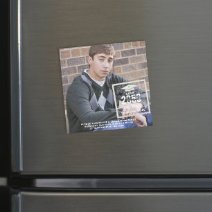 Graduate Black and White Photo Template Typography