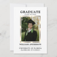 Graduate Black Gold Frame Class of Year | PHOTO An