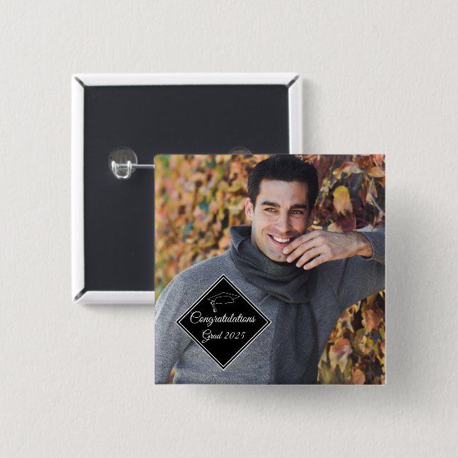 Graduate Button Pin (Front & Back)