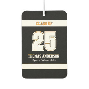 Graduate car Freshener, Grad, sports, Black, Boys Car Air Freshener