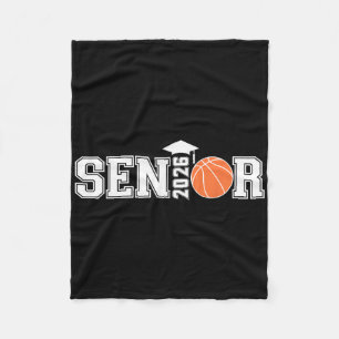 Graduate Cl Of 2026 Senior Sketll Player Graduatio Fleece Blanket