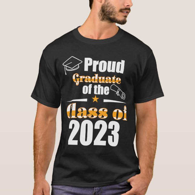 Graduate Class 2023 Proud Family Graduation T-Shirt (Front)