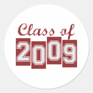 Graduate Class of 2009 Classic Round Sticker
