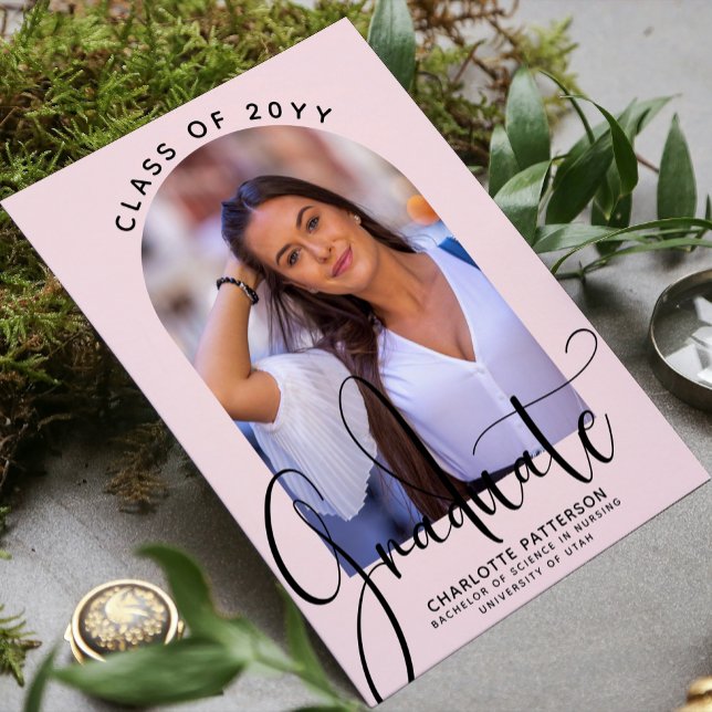 Graduate Class of 2022 Graduation Arch Photo Invitation (Creator Uploaded)