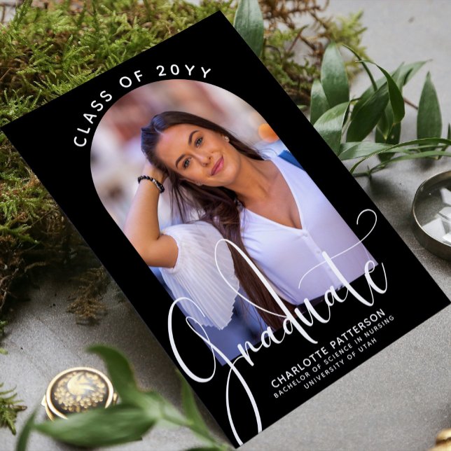 Graduate Class of 2022 Graduation Arch Photo Invitation (Creator Uploaded)