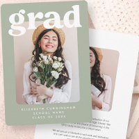 Graduate Class of 20XX Modern Photo Graduation