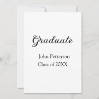 Graduate class of 20XX simple minimal graduation m