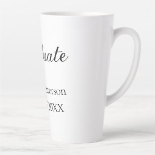 Graduate class of 20XX simple minimal graduation m Latte Mug
