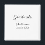 Graduate class of 20XX simple minimal graduation m Magnet<br><div class="desc">design</div>
